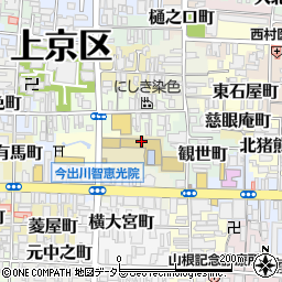 京都市立西陣中央小学校周辺の地図