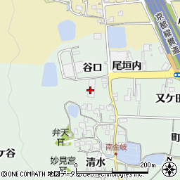 京都府亀岡市大井町南金岐谷口周辺の地図