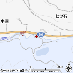 愛知県豊田市田折町提立周辺の地図