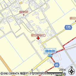 朝日野駅口周辺の地図