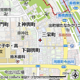 京都府京都市上京区表町21周辺の地図