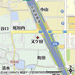 京都府亀岡市大井町南金岐又ケ田14周辺の地図