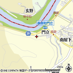 愛知県岡崎市桑原町門立11周辺の地図