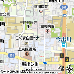 京都府京都市上京区蒔鳥屋町周辺の地図