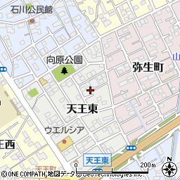 静岡県静岡市清水区天王東11-14周辺の地図