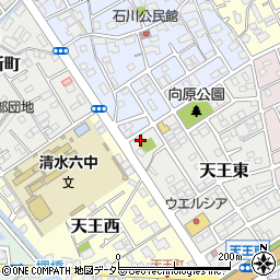 静岡県静岡市清水区天王東8-15周辺の地図