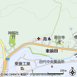 愛知県豊田市花沢町青木周辺の地図
