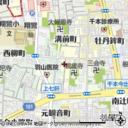京都府京都市上京区溝前町84周辺の地図
