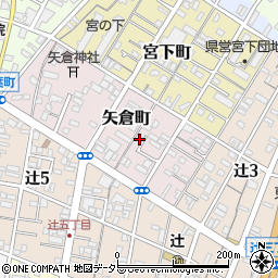 静岡県静岡市清水区矢倉町周辺の地図