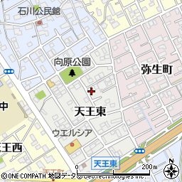 静岡県静岡市清水区天王東11-20周辺の地図