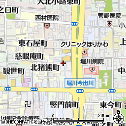 京都府京都市上京区北舟橋町周辺の地図