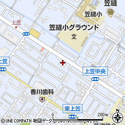 滋賀銀行下笠代理店周辺の地図