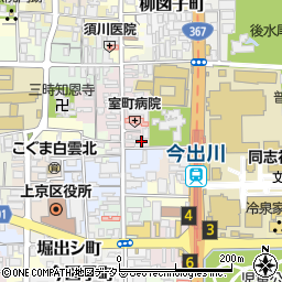 京都府京都市上京区裏築地町96周辺の地図