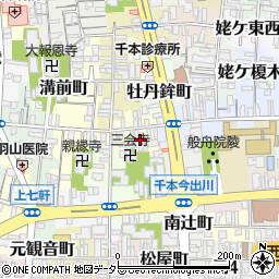 京都府京都市上京区風呂屋町周辺の地図