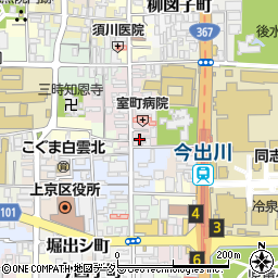 京都府京都市上京区裏築地町96-1周辺の地図