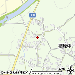 岡山県美作市楢原中350周辺の地図