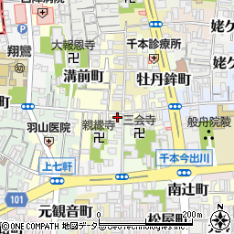 京都府京都市上京区溝前町73周辺の地図