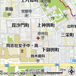 京都府京都市上京区幸神町周辺の地図