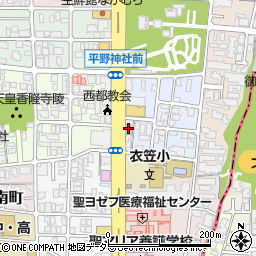 セブンイレブン京都平野宮本町店周辺の地図