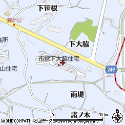 愛知県東海市荒尾町下大脇周辺の地図