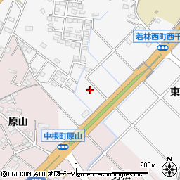 愛知県豊田市若林西町西千間周辺の地図