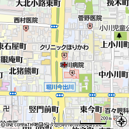 ダックス上京・堀川　今出川店周辺の地図