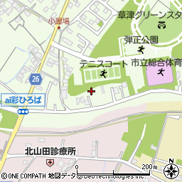 滋賀県草津市下笠町177周辺の地図