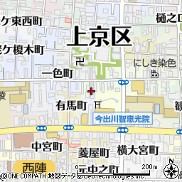 京都府京都市上京区五辻町88周辺の地図