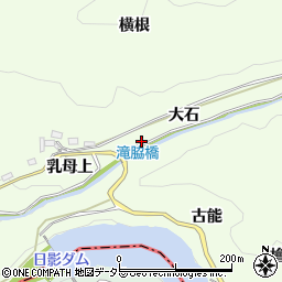 愛知県豊田市滝脇町大石周辺の地図