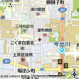 京都府京都市上京区裏築地町97-3周辺の地図