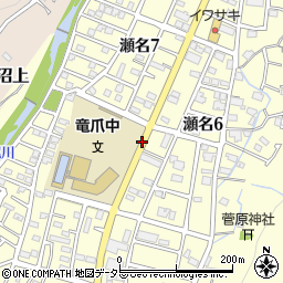 瀬名新田下周辺の地図