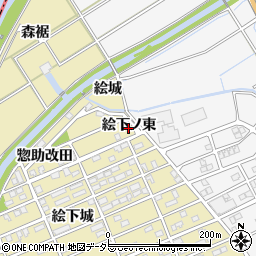 愛知県刈谷市泉田町絵下ノ東周辺の地図