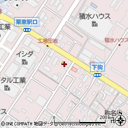 滋賀県栗東市下鈎836-3周辺の地図