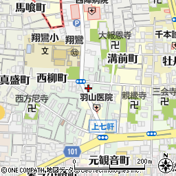 京都府京都市上京区東柳町540周辺の地図