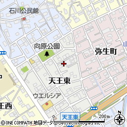 静岡県静岡市清水区天王東11-22周辺の地図