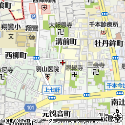 京都府京都市上京区溝前町86周辺の地図