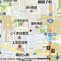 京都府京都市上京区蒔鳥屋町150周辺の地図