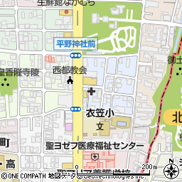 京都府京都市北区平野宮本町73周辺の地図