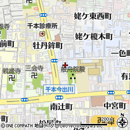 京都府京都市上京区西五辻東町68周辺の地図