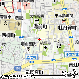 京都府京都市上京区溝前町85周辺の地図