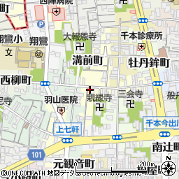 京都府京都市上京区溝前町83周辺の地図