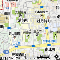 京都府京都市上京区溝前町77周辺の地図