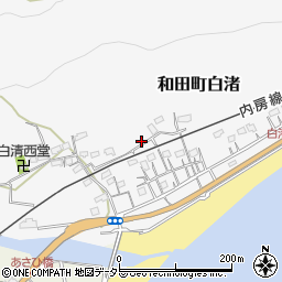 千葉県南房総市和田町白渚579周辺の地図