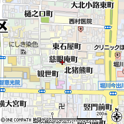 京都府京都市上京区慈眼庵町周辺の地図