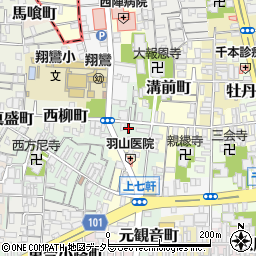 京都府京都市上京区東柳町539-4周辺の地図