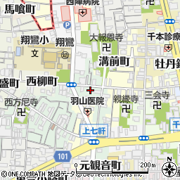 京都府京都市上京区東柳町537-1周辺の地図