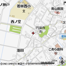 愛知県豊田市若林西町西ノ堂周辺の地図