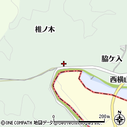 愛知県豊田市長沢町椎ノ木周辺の地図