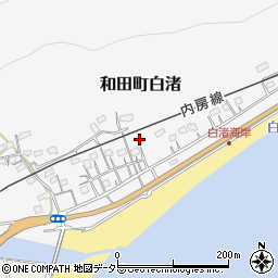 千葉県南房総市和田町白渚552周辺の地図