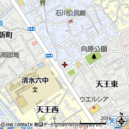 静岡県静岡市清水区石川本町5周辺の地図